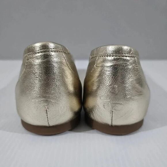NEW See By Chloe Chany Ballet Flat Womens EU 40 Metallic Gold Leather Designer - Picture 10 of 14